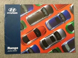 Hyundai Model Range brochure 06/2000 in Excellent condition - Picture 1 of 10