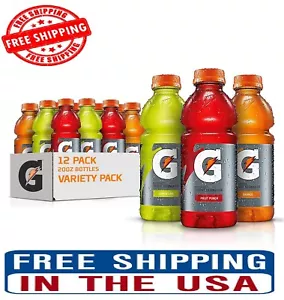 Gatorade Thirst Quencher Sports Drink, Variety Pack, 20oz Bottles, 12 Pack - Picture 1 of 8