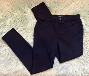 Childrens Place Girls School Uniform Pants Sz 16 Navy Blue Ponte Stretch Pull On - Picture 1 of 4