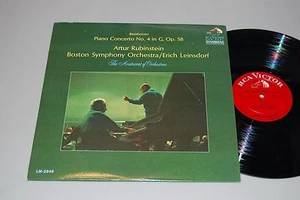 LEINSDORF / Rubinstein BEETHOVEN Piano Concerto No 4 12" Vinyl LP RCA LM-2848 ~g - Picture 1 of 2