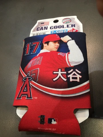 Can Cooler  SHOHEI OHTANI ANGELS 17 Coozie Koolie Official USA 2 sided-flip Cover