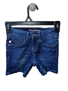 TOMMY BAHAMA Girls Dark Wash Jean Shorts Size 7 Summer Vacation Beach - Picture 1 of 8