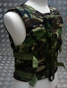 Dpm Camo Cuerpo Chaleco Británico Camuflaje Viejo Patrón Cba Combat Cubierta Sin - Imagen 1 de 7
