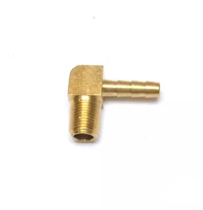 1/4 Id Hose Barb Elbow 1/8 Male Npt Brass Fitting Air Water Oil Gas Fuel - Picture 1 of 7
