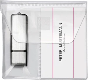 VELOFLEX 5er Pack USB Stick-Hülle SELBSKLEBEND für bis zu 2 USB Sticks 2256010 - Bild 1 von 2