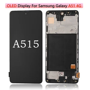 OLED Display LCD Touch Screen Assembly For Samsung Galaxy A51 4G A515 W/Frame - Picture 1 of 10