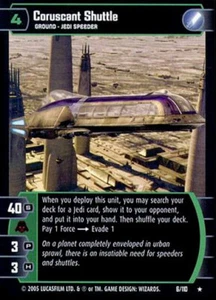 Star Wars TCG WOTC Revenge of the Sith Coruscant Shuttle 6/110 - Picture 1 of 1