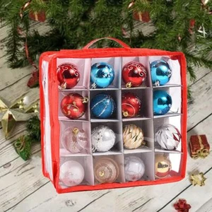 32 Grids Baubles Storage Box Divided Christmas Ball Storage Containers Holiday - Picture 1 of 10