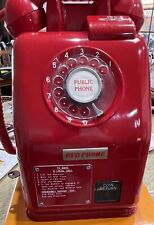 Red Payphone Public Telephone 10c Front instruction plate / plaque