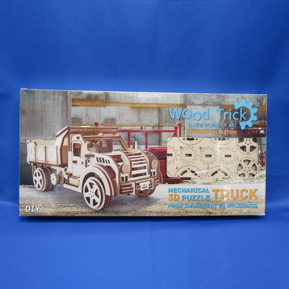 Wood Trick American Truck Jeep Mechanical Models 3d Wooden Puzzles DIY Toy