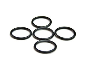 SPARE O-RINGS BODY JEWELLERY BLACK RUBBER RING FASTENERS - PAIRS 1.6MM - 26MM