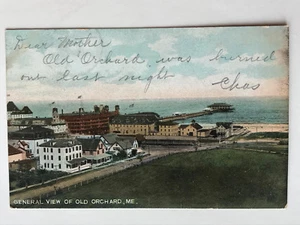 General View of Old Orchard ME vintage Postcard 1907 made in Germany - Picture 1 of 3
