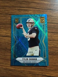 2025 Donruss Elite Tyler Shough Teal Matrix /499 - Picture 1 of 2