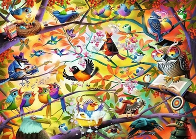 Ravensburger Busy Birdies by Dean MacAdam 1000 piece jigsaw puzzle - Image 1 of 2