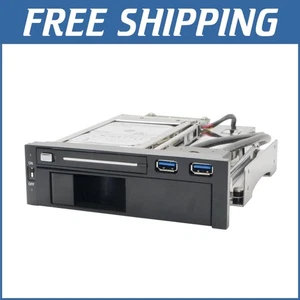 Versatile SY-5.25" HDD Mobile Rack for 2.5"/3.5" Drives with Dual USB 3.0 Ports - Picture 1 of 10