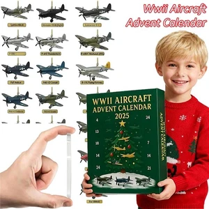 2D Wwii Aircraft Advent Calendar—24 Days of Warbi rds Countdown Box  ♨ - Picture 1 of 12