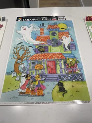 Window Clings-2004/2010-Halloween, Otoño y Cacahuetes Primavera-lote de 3  Foto 1 de 4