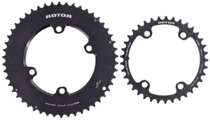 Rotor Round 50/37T Road Bike Chainring SET 12 Speed SRAM AXS 110mm BCD 4-Bolt - Picture 1 of 2