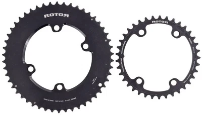 Rotor Round 50/37T Road Bike Chainring SET 12 Speed SRAM AXS 110mm BCD 4-Bolt - Image 1 of 2