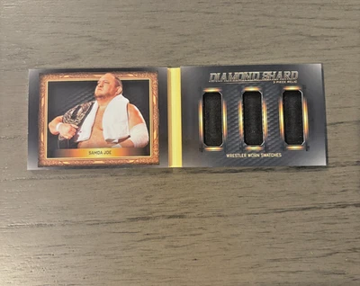 2024 Black Diamond Shards AEW SAMOA JOE 3-Piece Relic Booklets #DSB3-17 - Image 1 of 4