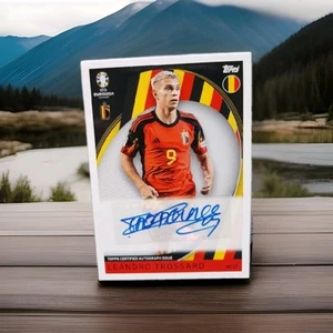 Leandro Trossard autograph Euro 2024 Match Attax Topps - Zdjęcie 1 z 1