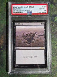 2022 MTG 30TH ANV ED #126 SINKHOLE PSA 10 Graded Common Magic the Gathering MINT - Picture 1 of 1