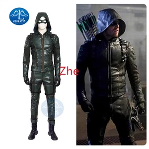 Green Arrow Season 5 Oliver Queen Outfit Full Set Cosplay Costume - Picture 1 of 17