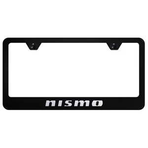 Licensed Black License Plate Frame - Laser Etched for Nissan NISMO - AUGD2895 - Picture 1 of 2