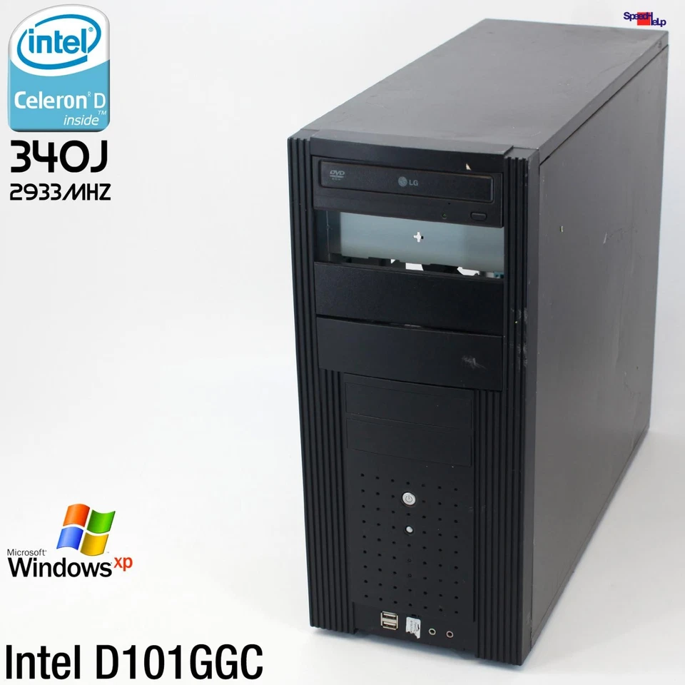 Computer Desktop Intel Board D101GGC Computer PC Parallel LPT Port Windows XP - Image 1 of 4