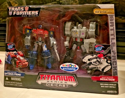 4 Hasbro Transformers: Titanium Series War Within Optimus Prime Vs. Megatron LOT - Image 1 of 4