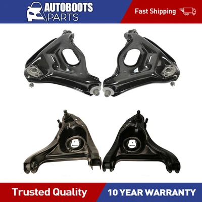 4PCS Front Control Arm & Ball Joint Set Fits 1977-1996 Chevrolet Caprice_PR - Image 1 of 4