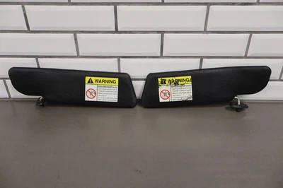 00-03 Mazda Miata NB Par Parasoles LH&RH Negro Vidrio Limpio *Ver Fotos* Foto 1 de 4