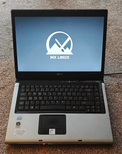 Acer Aspire 5610Z 15.4'' 2.16GHz Laptop Linux Office 64GB SSD DVD Wifi Cheap - Picture 1 of 6