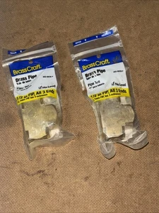 Two 1/2" NPT Female Pipe T-Tee - 3 Way Brass Fittings Air, Water, Oil, Gas - Picture 1 of 3