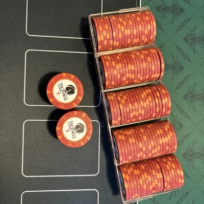 Matsui Casino Poker Chips 120 Stück Wert 5 NEU - Bild 1 von 3