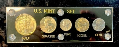 1943-S US War Time Silver 5 Coin Annual Uncirculated Mint Set. FREE SHIPPING! - Image 1 of 4