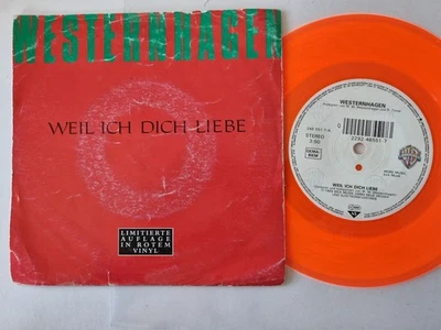 Marius Müller-Westernhagen - Weil ich dich liebe 7'' Germany RED VINYL - Bild 1 von 4