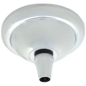 Deko Stil kleine 63 mm Metall Deckenrosette mit Metallschnur Griff verchromt - Bild 1 von 4