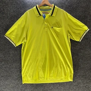 Callaway Mens XXL Golf Polo Shirt Yellow Performance Short Sleeve Athletic - Picture 1 of 6
