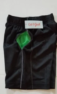 Boys Athletic Shorts Cat & Jack Sizes XS 4/5 S6/7 Black NWT - Picture 1 of 2