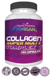 Collagen Peptides Pills 1500mg Hydrolyzed Collagen Capsules (Types I,II,III,V,X) - Picture 1 of 11
