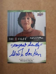 Sheila Larken Inscription Autograph Card The X Files UFOs & Aliens Upper Deck - Picture 1 of 2