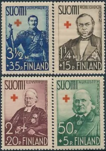 Finnland 1938 / Nh Yvert Tellier nº 196/99 A Bitte Kreuz Rot - Bild 1 von 1