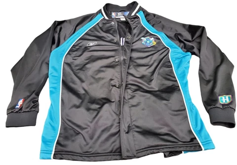 New Orleans Hornets Pelicans Retro Nike Snap-Up Warmup Jacket Size XL Cover