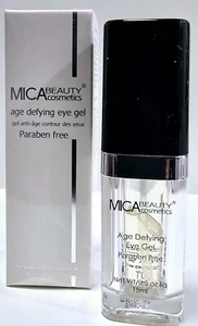 Gel para ojos Mica Beauty Cosmetics antiedad 0,5 oz sin parabenos nuevo  - Imagen 1 de 1