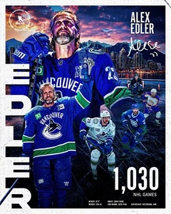 Foto de hockey Alexander Edler retirada collage Canucks Kings 8x10 NHL - Imagen 1 de 1