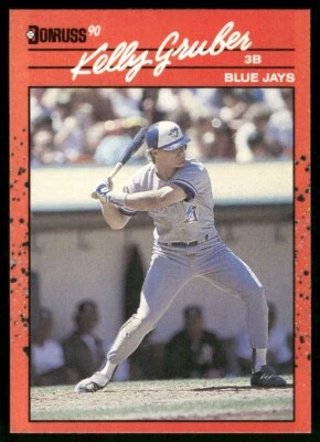 1990 Donruss #113A Kelly Gruber ERR - Image 1 of 2