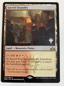 Sacred Foundry Non-Foil *PROMO* MTG GRN NM/MT Dual Land Comb Ship -TCGshowcase- - Picture 1 of 2