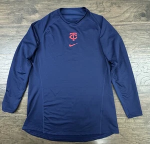 Nike Minnesota Twins Sweatshirt Mens 48 Blue MLB Engineered Team #55 Rogers - Picture 1 of 10
