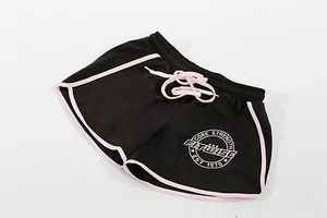Fitwise Nuevo Mujeres Pantalones Cortos Gimnasio Correr Entrenamiento Ropa Interior Damas Pantalones Negros/Rosa - Imagen 1 de 3